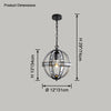 WOMO Cage Crystal Orb Chandelier-WM2595 thumbnail