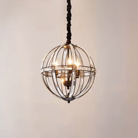 WOMO Cage Crystal Orb Chandelier-WM2595