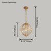 WOMO Cage Crystal Orb Chandelier-WM2595 thumbnail