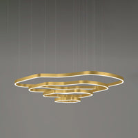 WOMO Oversized Tiered led Ring Chandelier-WM2599