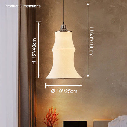 WOMO Long Lantern Silk Pendant Light-WM2600