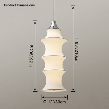 WOMO Long Lantern Silk Pendant Light-WM2600