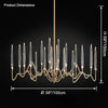 WOMO Crystal Candlestick Chandelier-WM2602 thumbnail