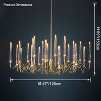 WOMO Crystal Candlestick Chandelier-WM2602