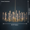WOMO Crystal Candlestick Chandelier-WM2602 thumbnail
