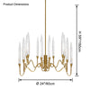 WOMO Crystal Candlestick Chandelier-WM2602 thumbnail