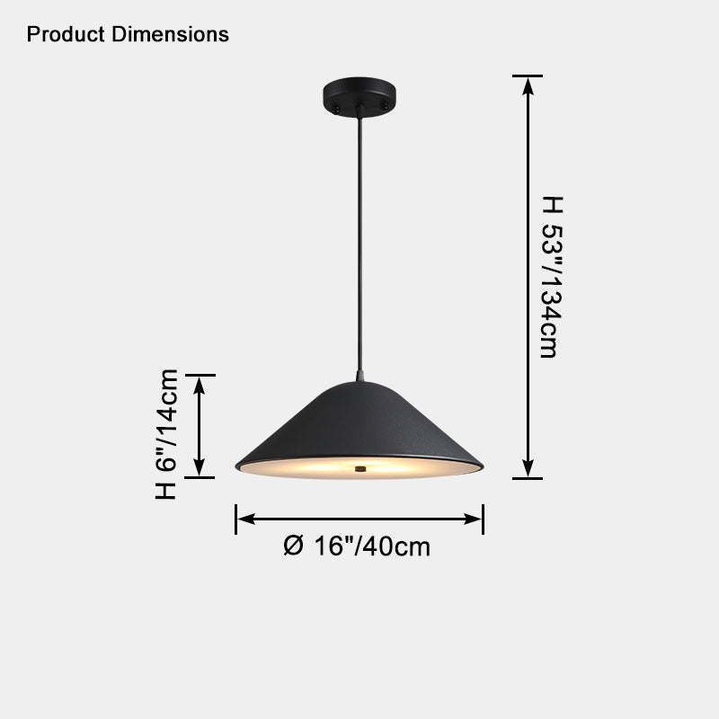 WOMO Cone Metal Pendant LIght-WM2606