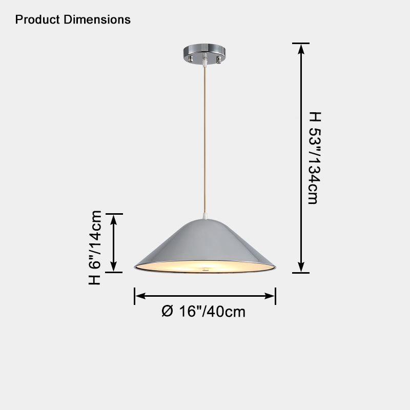 WOMO Cone Metal Pendant LIght-WM2606