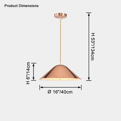 WOMO Cone Metal Pendant LIght-WM2606