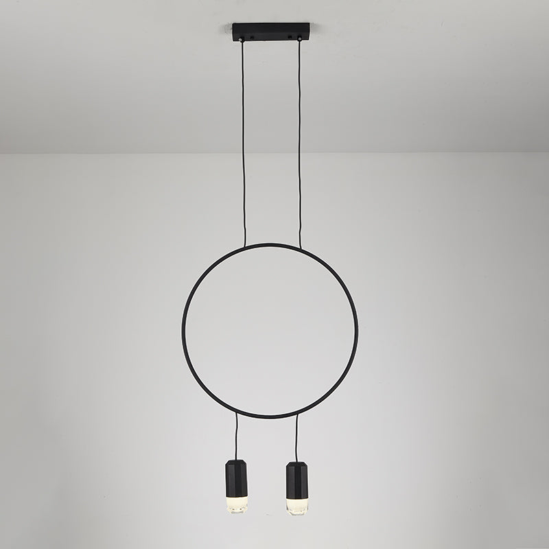 WOMO Black Ring Pendant Light-WM2608