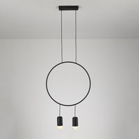 WOMO Black Ring Pendant Light-WM2608