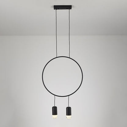 WOMO Black Ring Pendant Light-WM2608