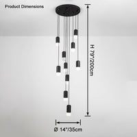 WOMO Black Drop Chandelier -WM2610