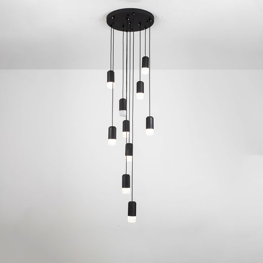 WOMO Black Drop Chandelier -WM2610