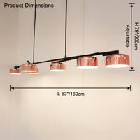 WOMO Drum Shade Linear Chandelier-WM2615