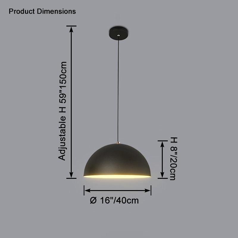 WOMO Dome Iron Pendant Light-WM2621