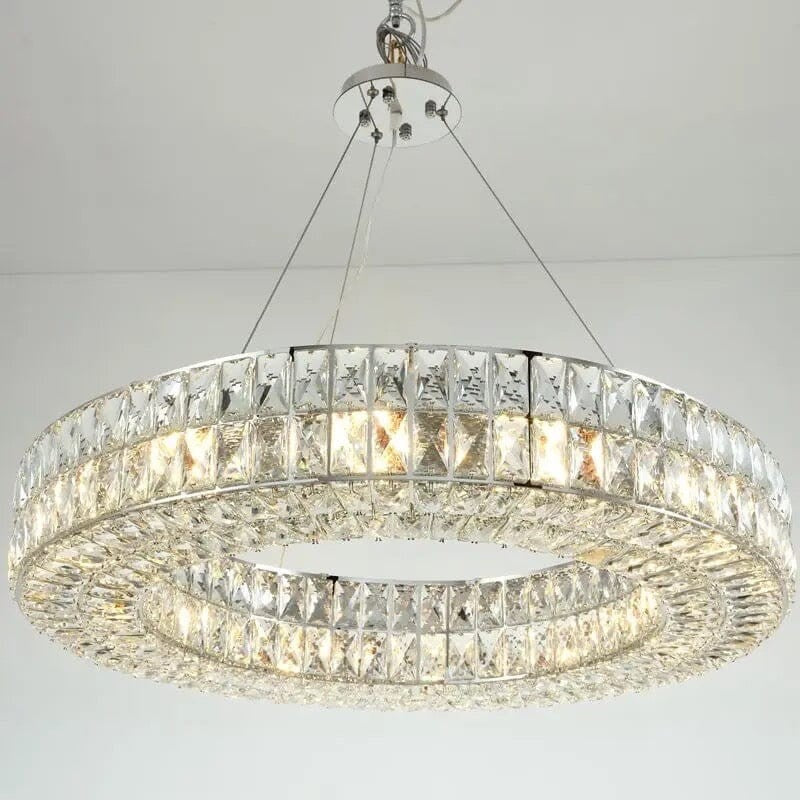 WOMO Art Deco Crystal Ring Chandelier-WM2624