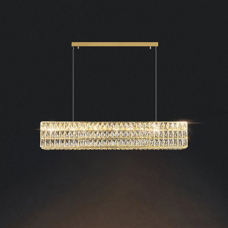 WOMO Rectangular Crystal Chandelier-WM2625