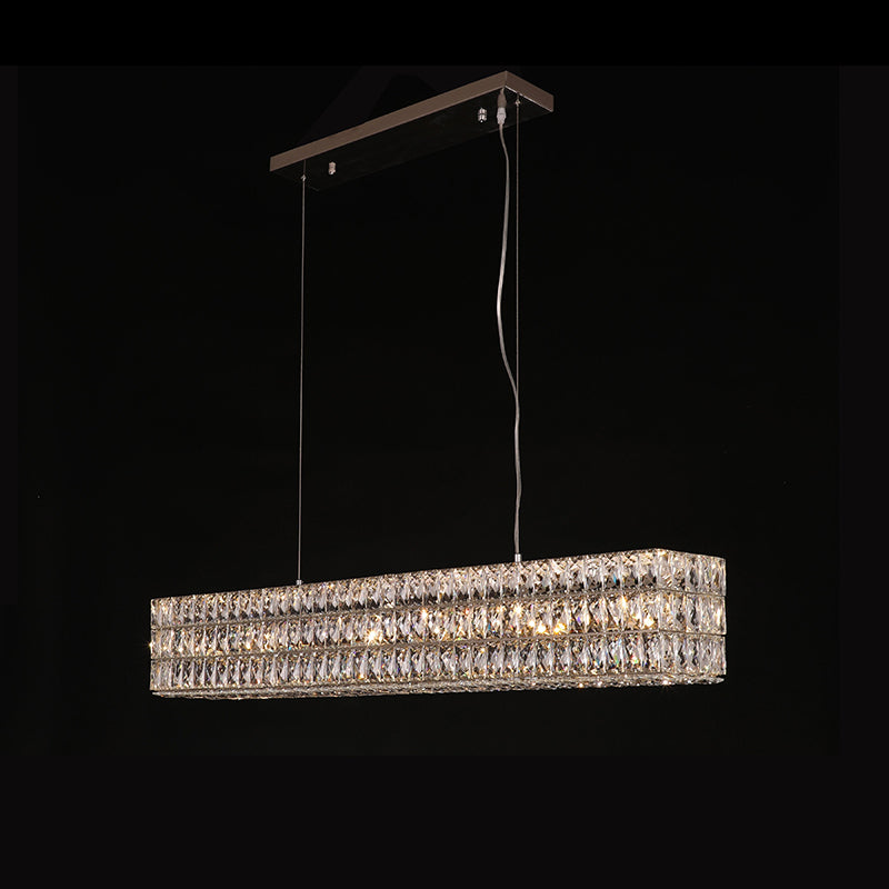 WOMO Rectangular Crystal Chandelier-WM2625