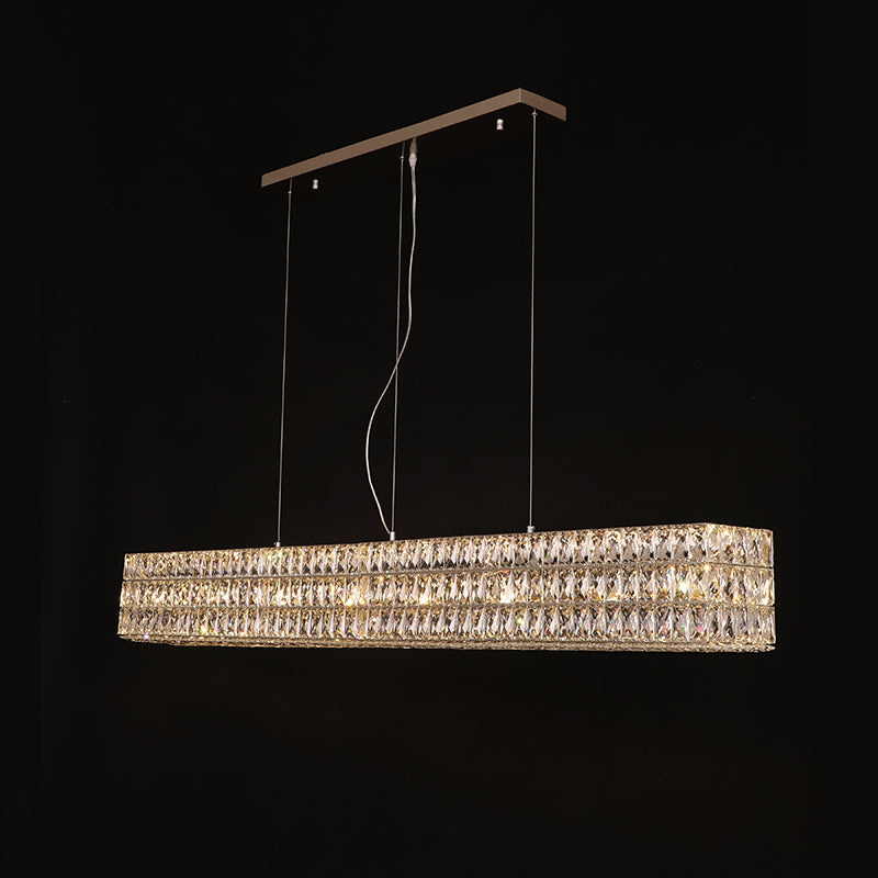 WOMO Rectangular Crystal Chandelier-WM2625