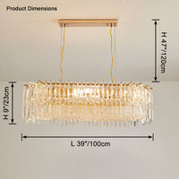 WOMO Linear Crystal Chandelier-WM2627