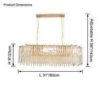 WOMO Linear Crystal Chandelier-WM2627