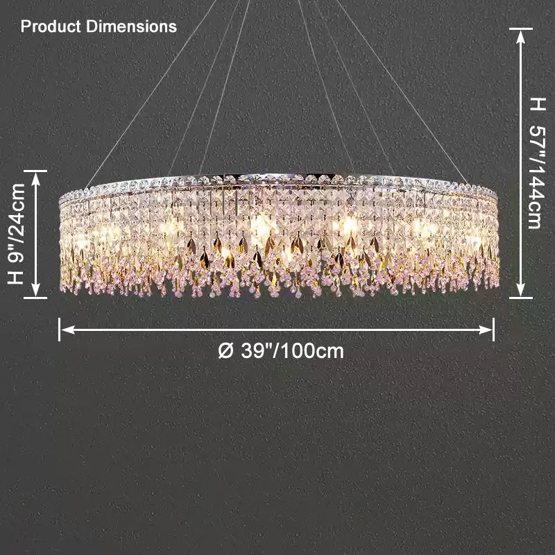 WOMO Round Crystal Chandelier-WM2630