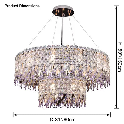 WOMO Round Crystal Chandelier-WM2630