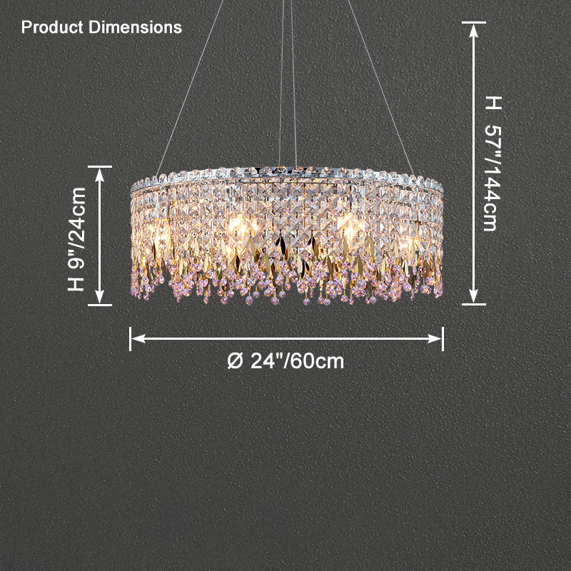 WOMO Round Crystal Chandelier-WM2630