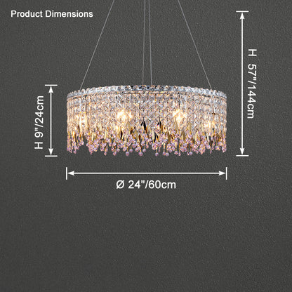 WOMO Round Crystal Chandelier-WM2630