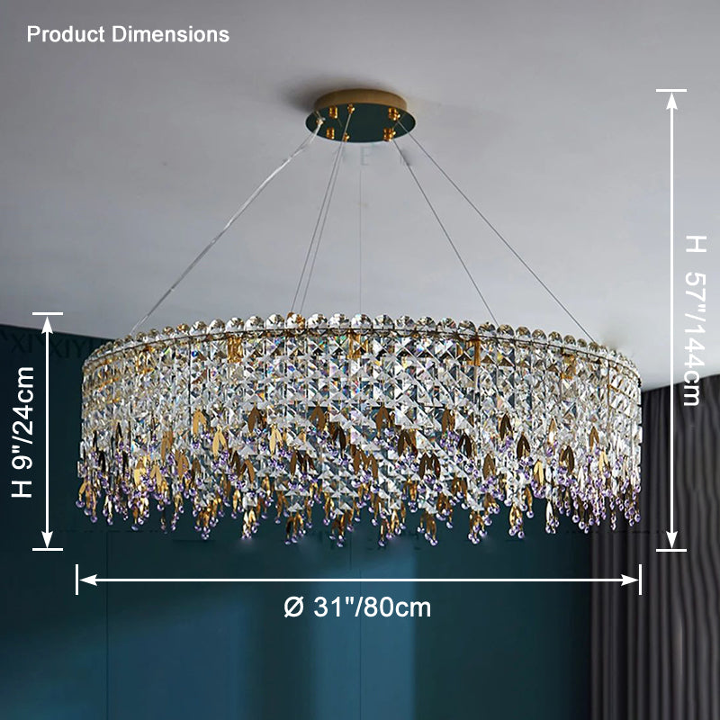 WOMO Round Crystal Chandelier-WM2630