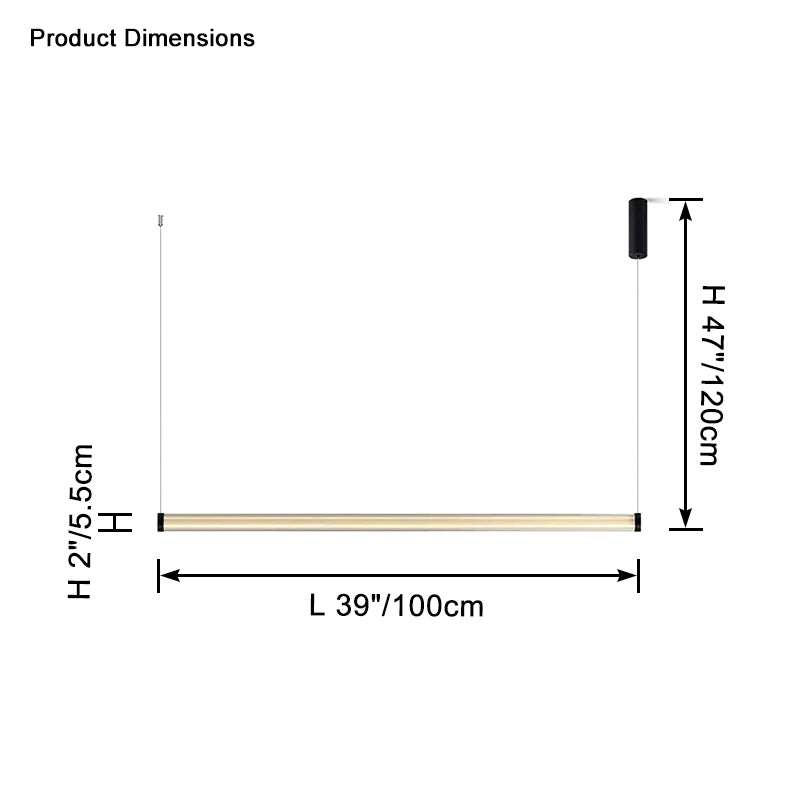 WOMO Glass Linear Pedant Light-WM2631