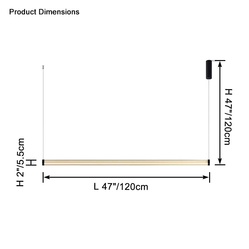 WOMO Glass Linear Pedant Light-WM2631