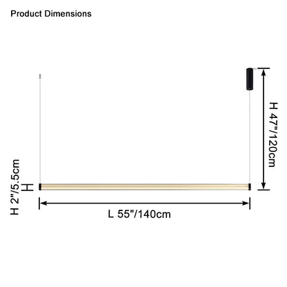 WOMO Glass Linear Pedant Light-WM2631