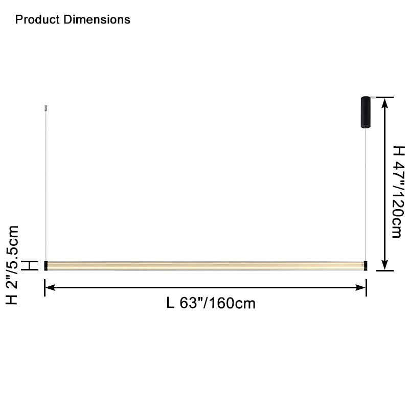 WOMO Glass Linear Pedant Light-WM2631