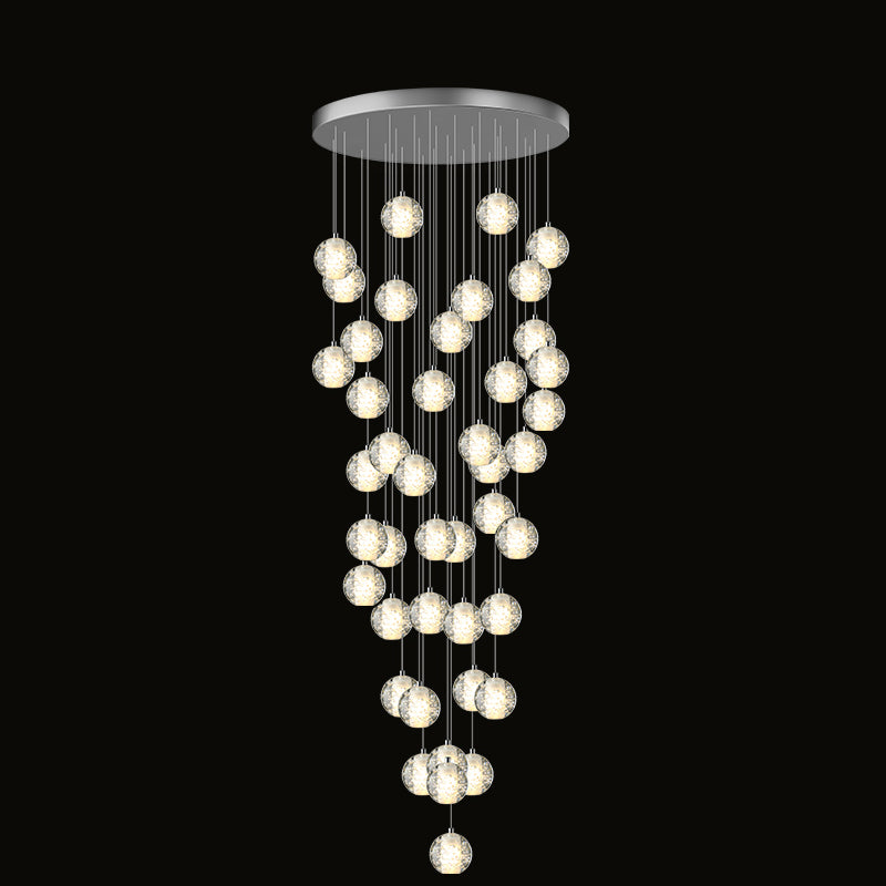 WOMO Glass Ball Rain Chandelier-WM2647