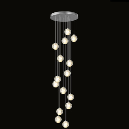 WOMO Glass Ball Rain Chandelier-WM2647