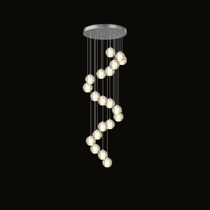 WOMO Glass Ball Rain Chandelier-WM2647