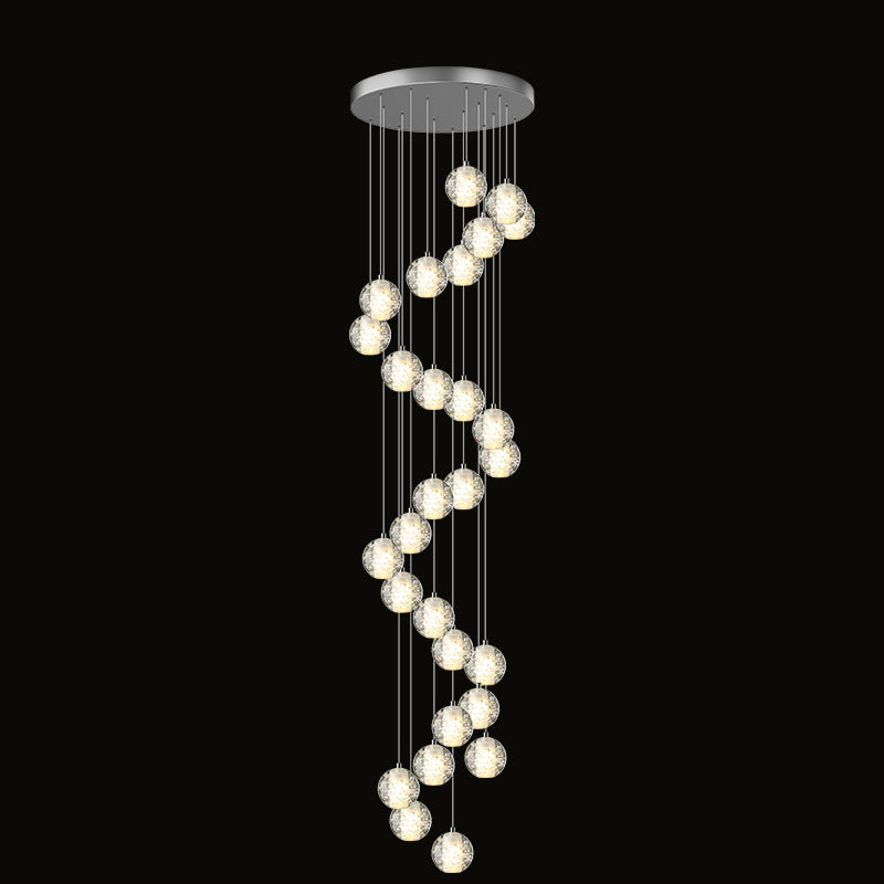 WOMO Glass Ball Rain Chandelier-WM2647