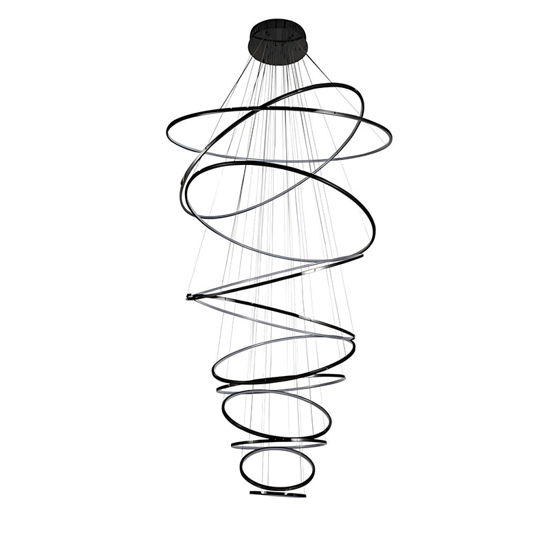 WOMO Large Tiered Ring Foyer Chandelier-WM2654