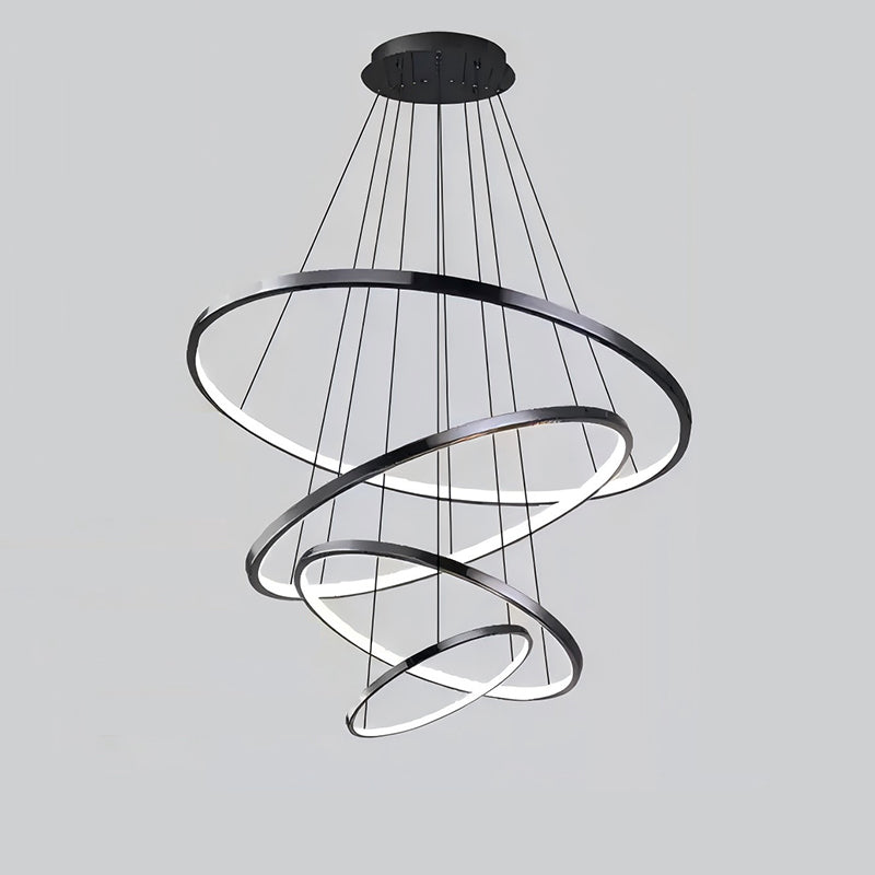 WOMO Large Tiered Ring Foyer Chandelier-WM2654