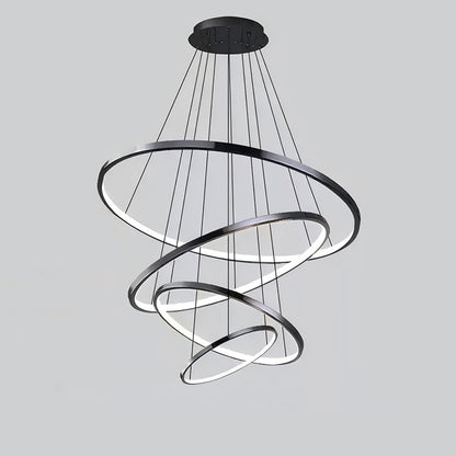 WOMO Large Tiered Ring Foyer Chandelier-WM2654