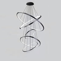 WOMO Large Tiered Ring Foyer Chandelier-WM2654
