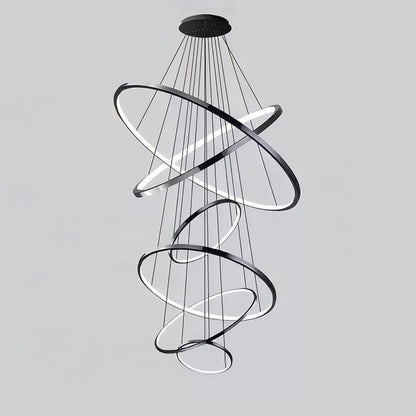 WOMO Large Tiered Ring Foyer Chandelier-WM2654