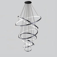 WOMO Large Tiered Ring Foyer Chandelier-WM2654