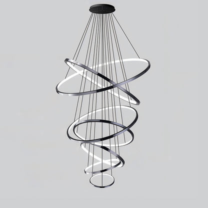 WOMO Large Tiered Ring Foyer Chandelier-WM2654