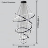 WOMO Large Tiered Ring Foyer Chandelier-WM2654 thumbnail