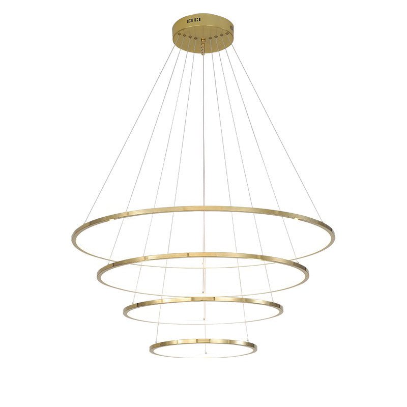 WOMO Large Tiered Ring Foyer Chandelier-WM2654