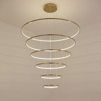 WOMO Large Tiered Ring Foyer Chandelier-WM2654