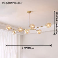 WOMO Branch Colored Glass Chandelier-WM2655
